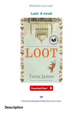 READ Books Loot A novel