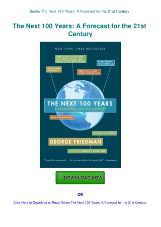 Books The Next 100 Years A Forecast for the 21st Century