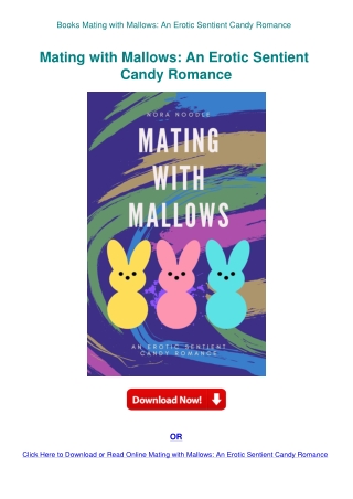 Books Mating with Mallows An Erotic Sentient Candy Romance