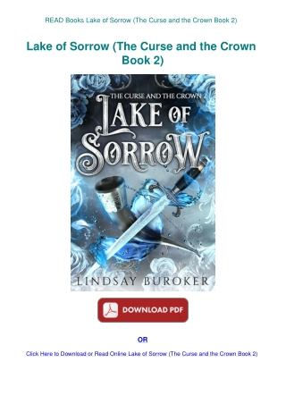 READ Books Lake of Sorrow (The Curse and the Crown Book 2)