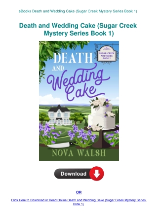 eBooks Death and Wedding Cake (Sugar Creek Mystery Series Book 1)