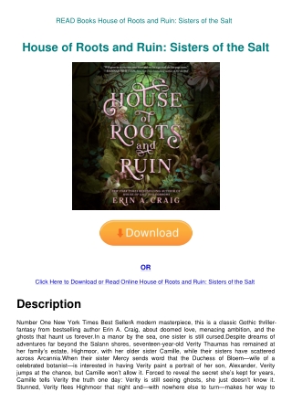 READ Books House of Roots and Ruin Sisters of the Salt