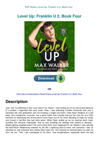 PDF Books Level Up Franklin U 2  Book Four
