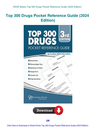 READ Books Top 300 Drugs Pocket Reference Guide (2024 Edition)