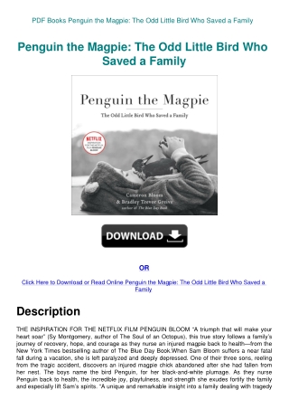 PDF Books Penguin the Magpie The Odd Little Bird Who Saved a Family