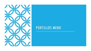 Portillos menu