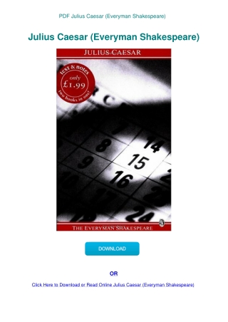 PDF Julius Caesar (Everyman Shakespeare)