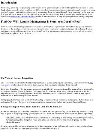 Learn Why Regular Maintenance is Secret to a Long-Lasting Roof