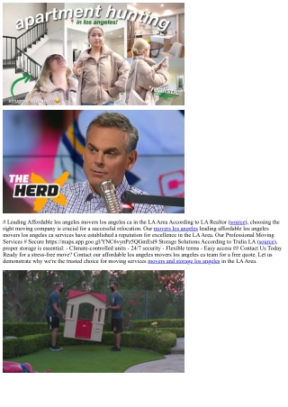 # Leading Affordable los angeles movers los angeles ca in the LA Area