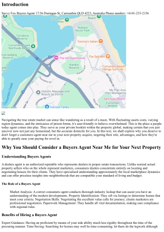 Why You Should Consider a Buyers Agent Near Me for Your Next Property