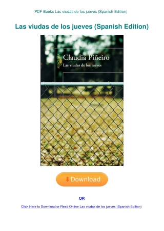 PDF Books Las viudas de los jueves (Spanish Edition)