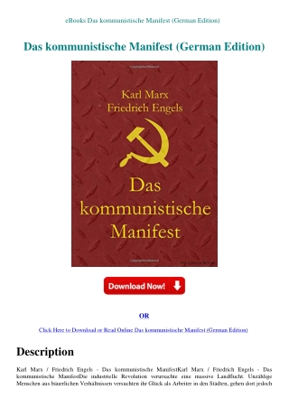 eBooks Das kommunistische Manifest (German Edition)