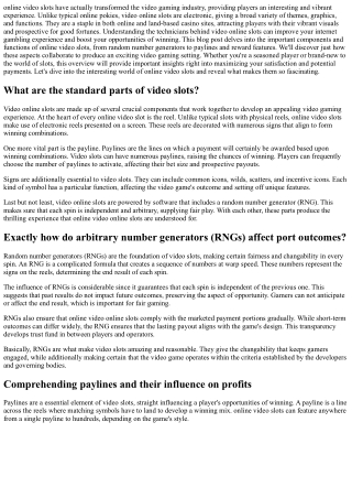 Master Video  Slot Machine: From Basic Spins to  Benefit Wins