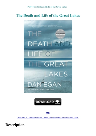 PDF The Death and Life of the Great Lakes