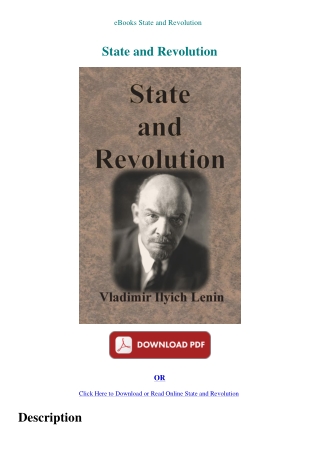eBooks State and Revolution