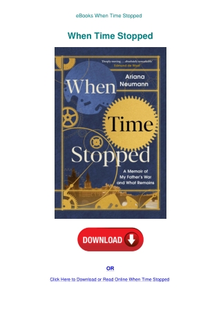 eBooks When Time Stopped