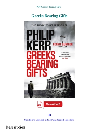 PDF Greeks Bearing Gifts