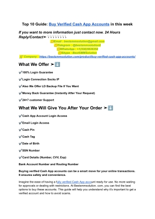 Top 10 Guide_ Buy Verified Cash App Accounts in this week