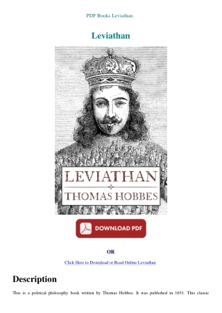 PDF Books Leviathan