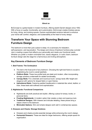 bedroom furniture design