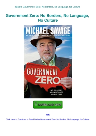 eBooks Government Zero No Borders  No Language  No Culture