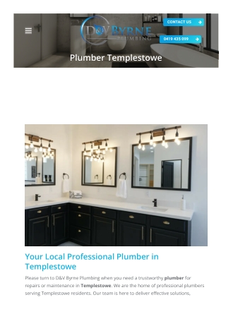 Plumber Templestowe