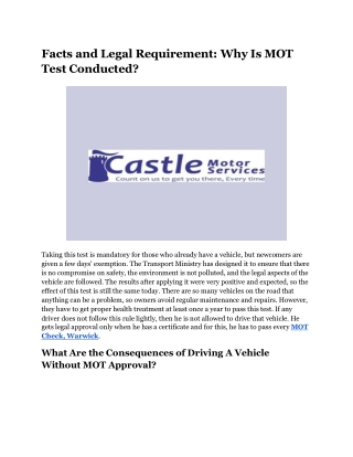 Facts and Legal Requirement_ Why Is MOT Test Conducted