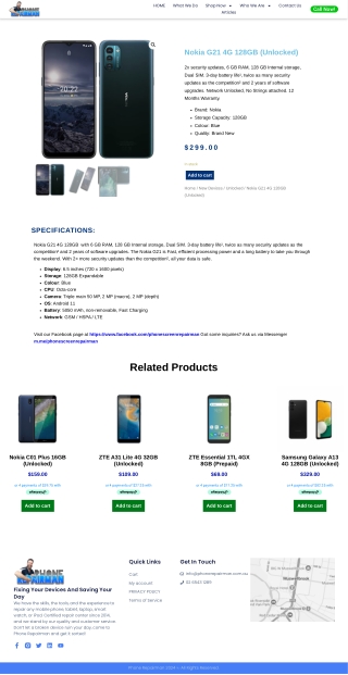 Nokia G21 4G 128GB (Unlocked)