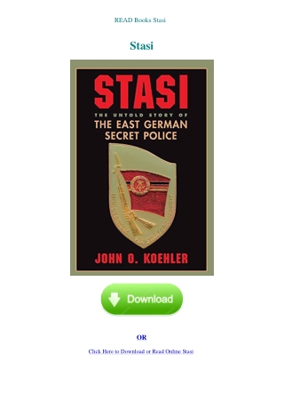 READ Books Stasi