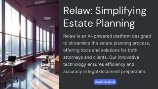Relaw: Simplifying Estate Planning