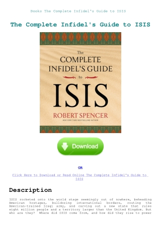 Books The Complete Infidel's Guide to ISIS