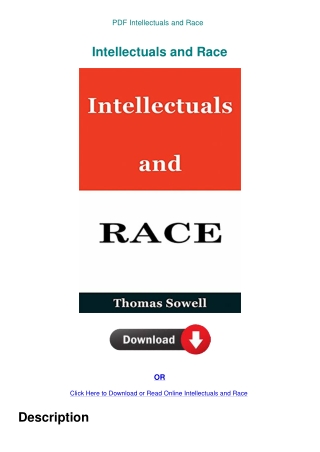 PDF Intellectuals and Race