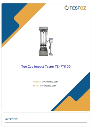 Toe Cap Impact Tester TZ-FTI100