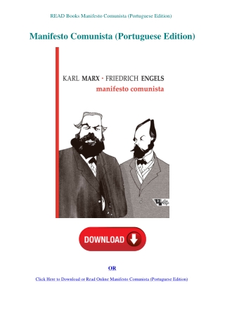 READ Books Manifesto Comunista (Portuguese Edition)