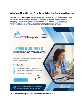 Free Business powerpoint templates