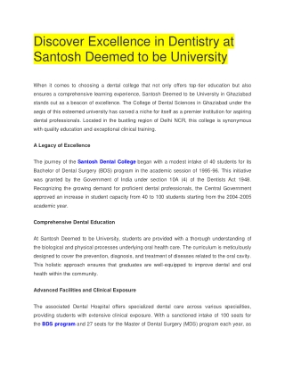 Discover Excellence in Dentistry at Santosh Deemed to be University (1)