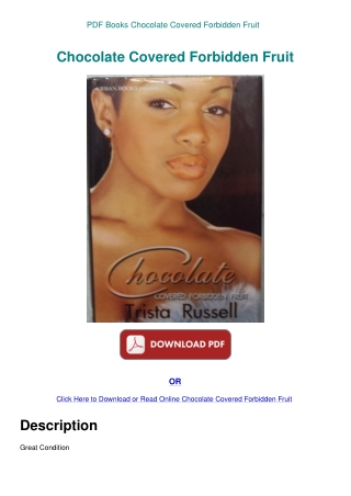 PDF Books Chocolate Covered Forbidden Fruit