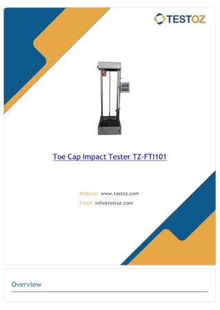 Toe Cap Impact Tester TZ-FTI101