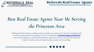 Top Real Estate Agents in Princeton for Trusted Property Advice