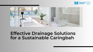 Drainage Solutions Caringbah-