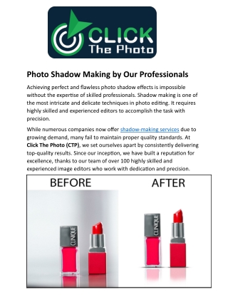 Photo Shadow Making by Our Professionals