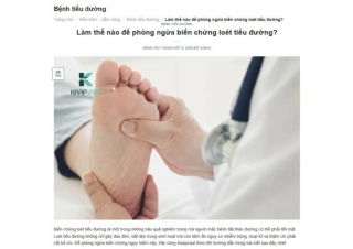 Làm thế nào để phòng ngừa biến chứng loét tiểu đường?