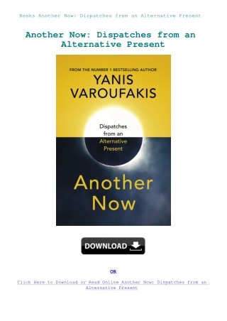 Books Another Now Dispatches from an Alternative Present