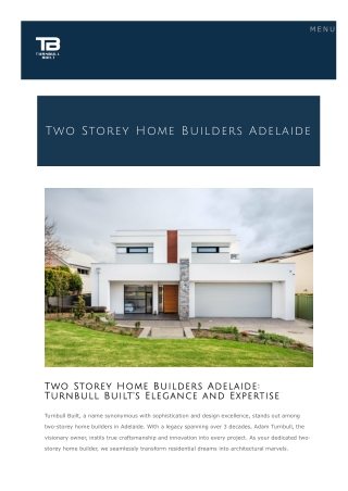 Two storey home builders adelaide