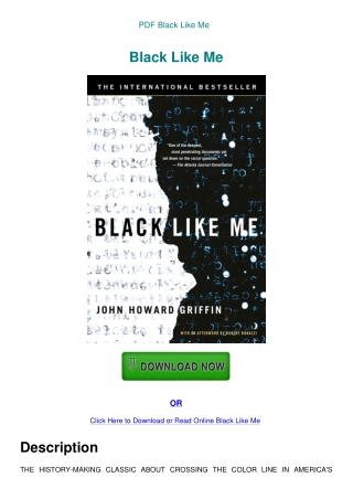 PDF Black Like Me