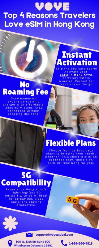 Top 4 Reasons eSIM Hong Kong is Perfect for Travelers