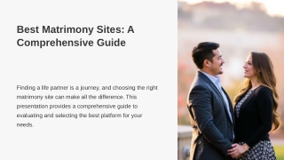 Find Your Perfect Match with the Best Matrimony App in India