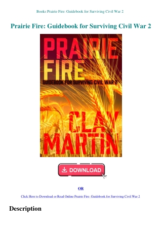Books Prairie Fire Guidebook for Surviving Civil War 2
