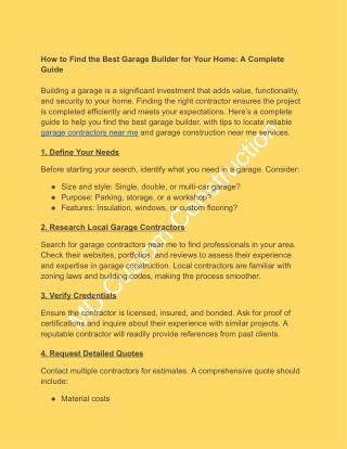 How to Find the Best Garage Builder for Your Home_ A Complete Guide