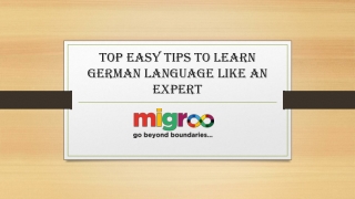 Top Easy Tips To Learn German Language